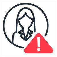 account alert and warning vector