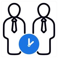 long time relation and bond in blue duo line vector