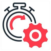 seo performance icon concept in red color vector