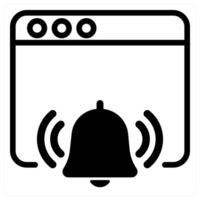 seo notification icon concept in black vector