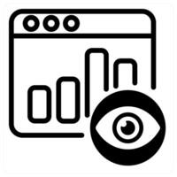 page view icon concept in black vector