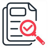 proofreading icon concept in red vector