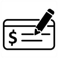 payment check and verify in black duo line vector