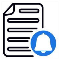 file notification icon concept in blue vector