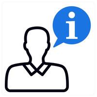 business instruction and training in blue duo line vector
