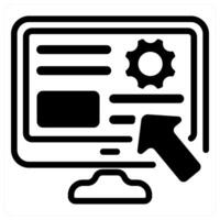 user interface icon concept in black vector