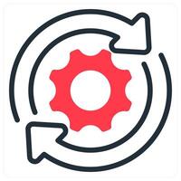 update icon concept in red vector