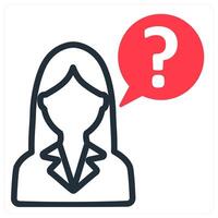 ask question and faq vector