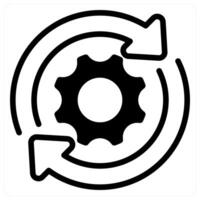 update icon concept in black vector
