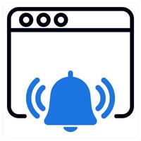 seo notification icon concept in blue vector