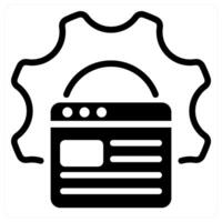 website optimisation icon concept in black vector