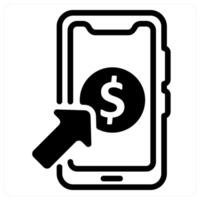 pay per click icon concept in black vector