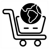 e-commerce icon concept in black vector