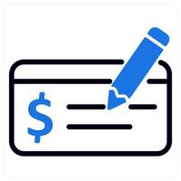 payment check and verify in blue duo line vector