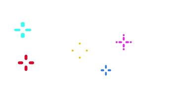 A minimalist depiction of scattered colorful dots symbolizes randomness, creativity, digital effects, and artistic abstraction in modern graphic design. video