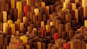 3d render animation background with abstract moving shape in multiple colors video