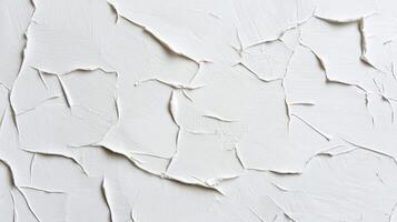 white textured abstract background with 3D plaster surface photo