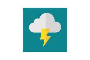 Weather App Thunderstorm Icon, cloud thunder weather icon, thunderstorm icon, thunder cloud symbol, stormy weather logo vector