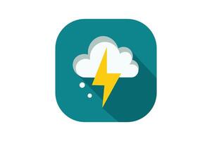 Thunderstorm Weather Forecast Icon, cloud thunder weather icon, thunderstorm icon, thunder cloud symbol, stormy weather logo vector