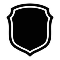 single shield design icon flat vector