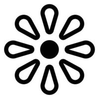 Small Flower Black Design vector