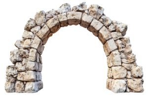 An arched stone structure with large blocks as its primary building material png