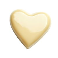 A smooth and shiny heart shaped confectionary object png