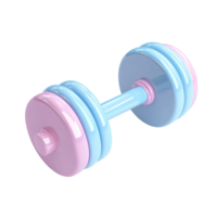 A colorful dumbbell appears ready for strength and training exercises png