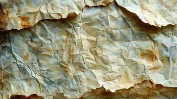 Crumpled paper texture background photo