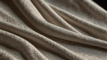 linen cloth surface in soft white, illuminated by diffused afternoon light, highlighting the fine weave and natural texture. Show the delicate interplay of light and shadow photo