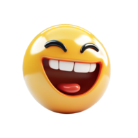 A Smiling Emoji With Open Mouth And Displaying Teeth png