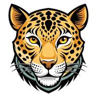 graphic of a stylized jaguar head vector