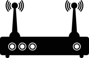 MiFi Internet Device with Signals Icon vector