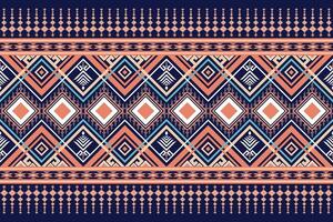 Retro geometric abstract seamless ethnic pattern. vector