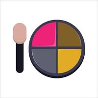 Vibrant Eye Shadow Palette Design vector