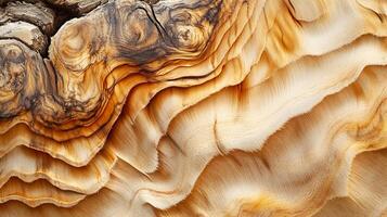 A close up of a tree trunk with a wavy pattern photo