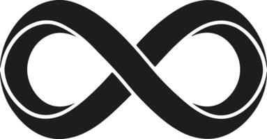 Elegant Infinity Symbol - Timeless Loop Illustration vector