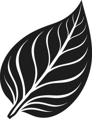 A Leaf Silhouette - Eco-Friendly Nature Illustration