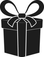 Elegant Gift Box with Ribbon Bow - Perfect for Mother's Day and Celebrations vector