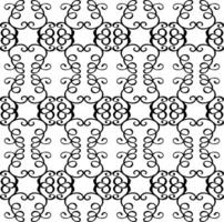 Seamless black abstract pattern for wallpaper or fabric on white background vector