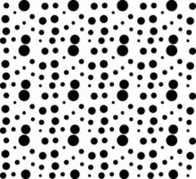 Seamless geometric pattern of black circles and dots on a white background vector