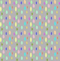 Seamless texture in the form of multi-colored spots drawn in doodle style with a pencil on a gray background vector