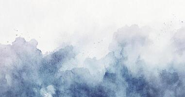 Versatile watercolor art background with a gentle abstract wash. Ideal for creative projects, marketing materials, and designs needing text space in blue color vector
