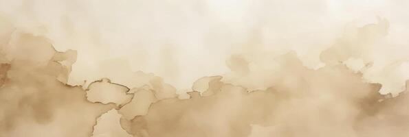 Minimalist watercolor background template with a soft, abstract feel. Designed for banners, presentations, and product showcases with an open layout brown colored vector