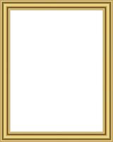Elegant gold photo frame. Classic frame. Element of your design. vector