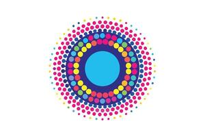 Vibrant, colorful abstract circle design perfect for website backgrounds. vector