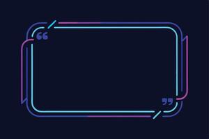 Modern, colorful quote box design in Adobe Illustrator. vector
