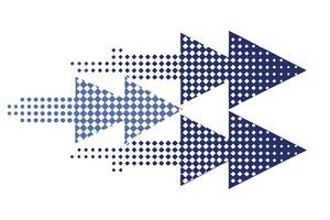 Abstract Arrows in Halftone Style vector