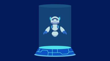 Modern Robot Graphic Illustration vector