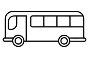 A Line Drawing of a School Bus vector